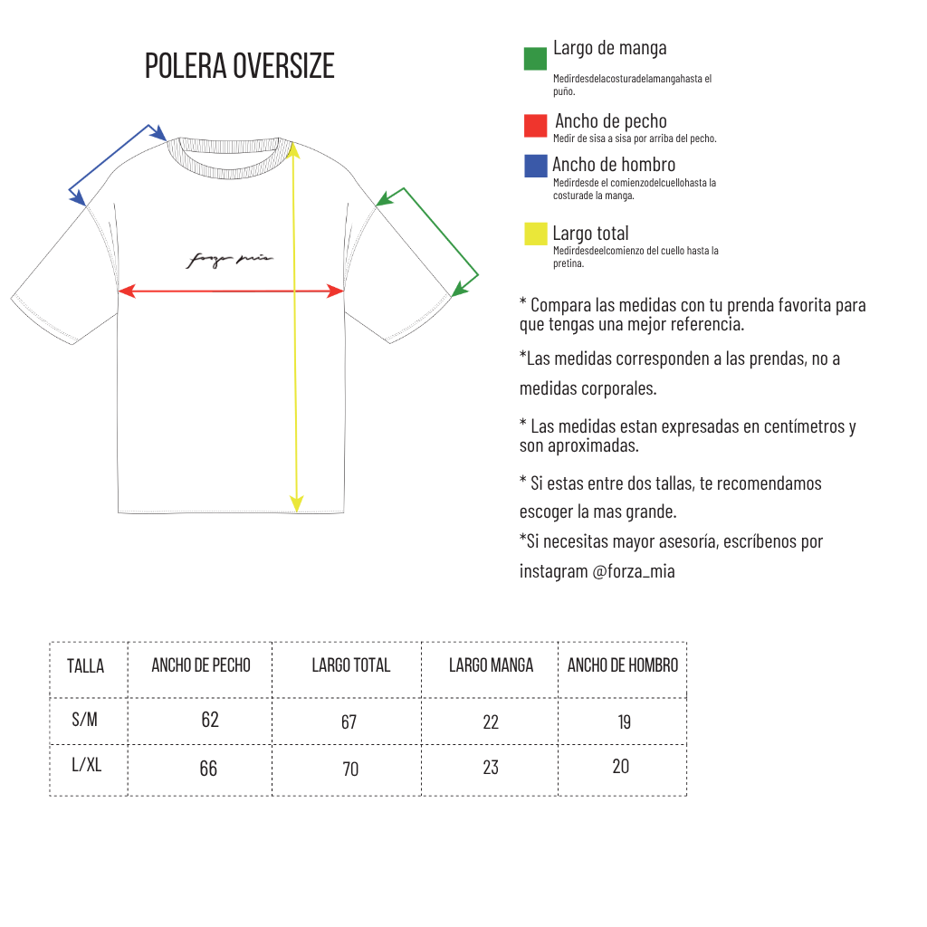 Guía de tallas